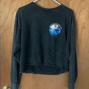 longsleeved / cropped brandy shirt